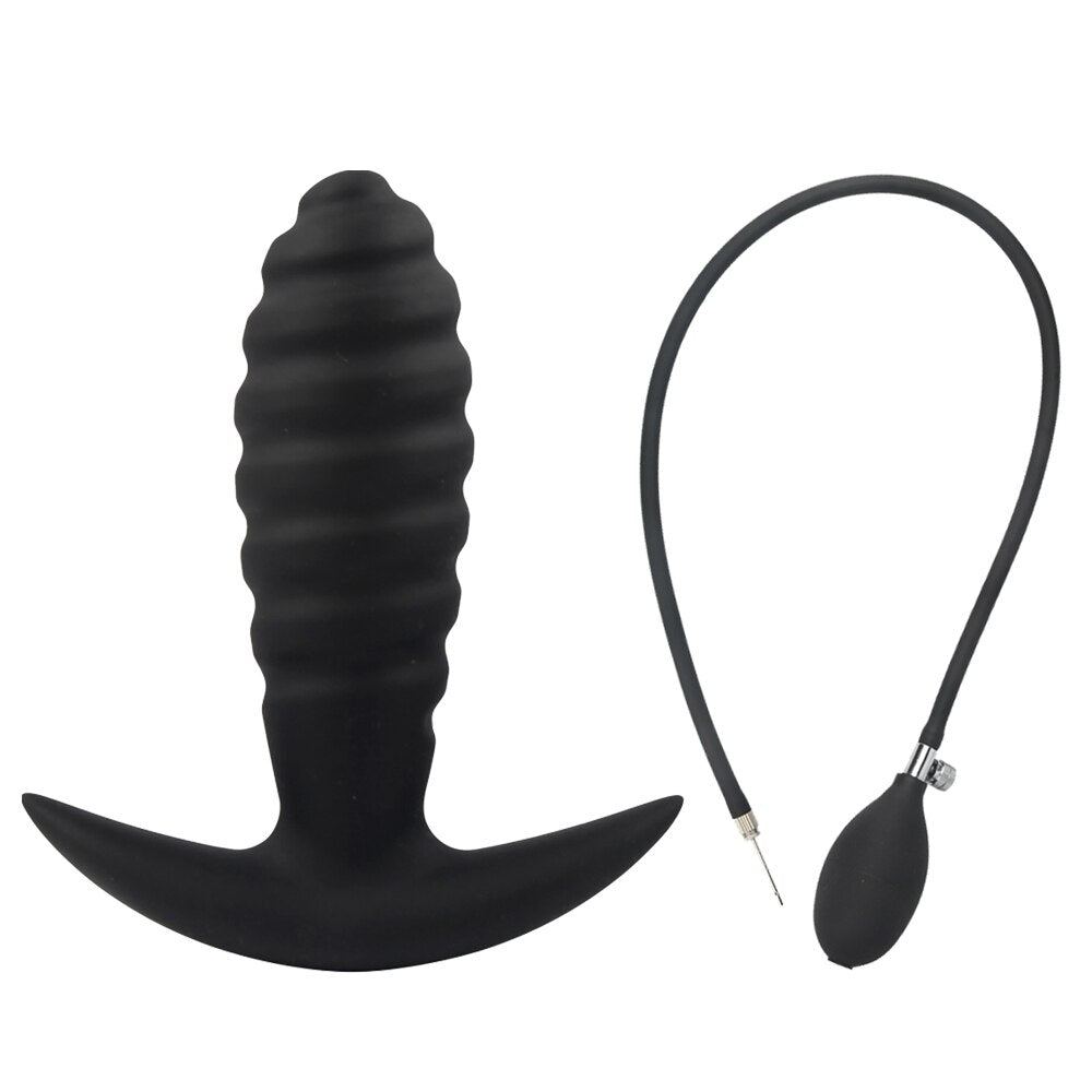 Inflatable Anal Plug, ปลั๊กซิลิโคน Super Big Butt, Dildo, เครื่องนวดต่อมลูกหมาก, Anus Extender Dilatador, ของเล่นทางเพศสำหรับผู้หญิง