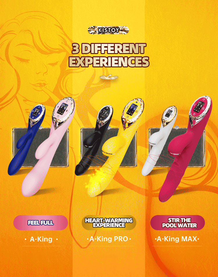 KISTOY A-King Series เครื่องสั่นทรงพลัง ตัวกระตุ้น G-spot คลิตอริสสมจริง Dildo ทำความร้อน ของเล่นทางเพศสำหรับผู้หญิง