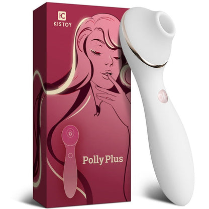 KISTOY Polly Plus 2in1 เครื่องทำความร้อน Vibrator กระตุ้นคลิตอริสและจุด G พร้อมฟังก์ชันดูดและ Dildo ของเล่นเซ็กส์สำหรับผู้หญิง