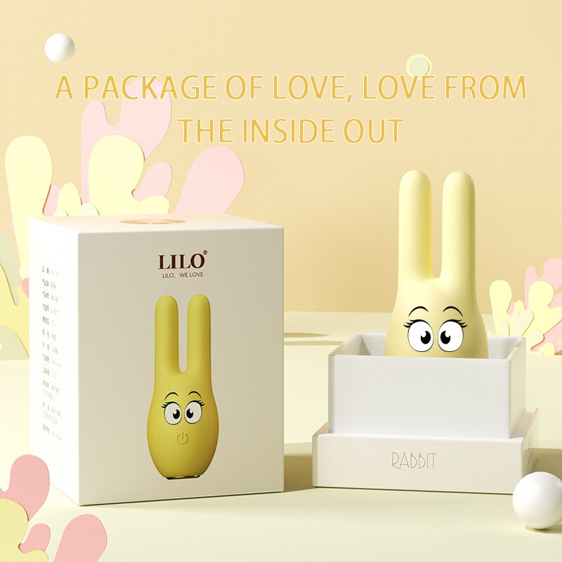 Rabbit Vibrator G-Spot Massager ของเล่นนวดหัวนมผู้หญิง แคลมป์กระตุ้นคลิทอริสช่องคลอด อุปกรณ์สำเร็จความใคร่หญิง