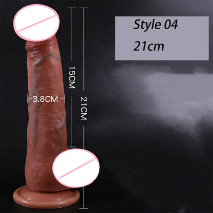 Realistic Big Penis Dildos with Suction Cup for Women Lesbian Toy Big Fake Dick Silicone Masturbation Adult Sex Products