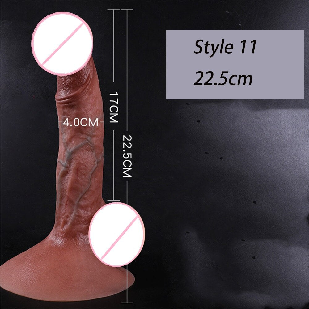 Realistic Big Penis Dildos with Suction Cup for Women Lesbian Toy Big Fake Dick Silicone Masturbation Adult Sex Products