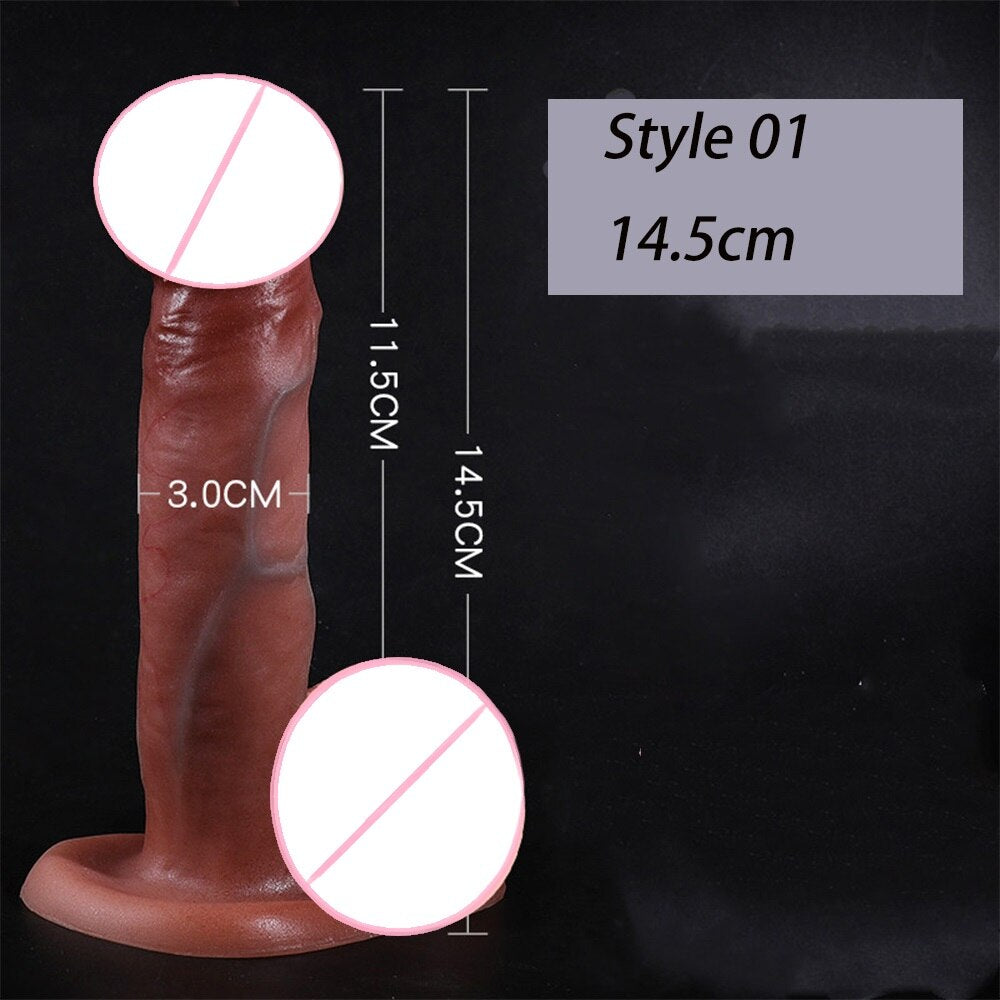 Realistic Big Penis Dildos with Suction Cup for Women Lesbian Toy Big Fake Dick Silicone Masturbation Adult Sex Products