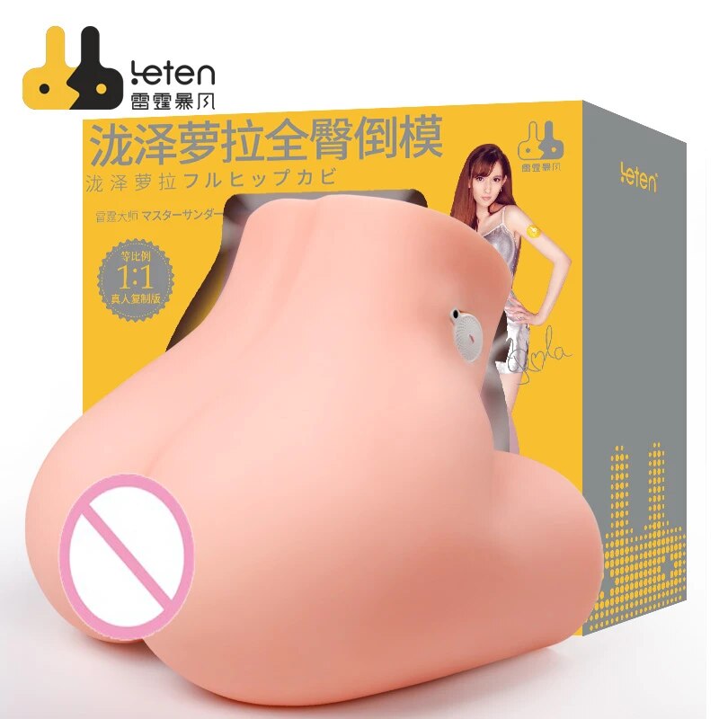 Leten 10.5 กก. ทั้งสะโพก แม่พิมพ์สำเร็จรูป ช่องคลอดและทวารเทียมสำหรับผู้ชาย ของเล่นเพศ จาก AV Star ทาคิซาวะ โรล่า สำหรับผู้ชายที่ต้องการความเร้าอารมณ์ทางเพศ