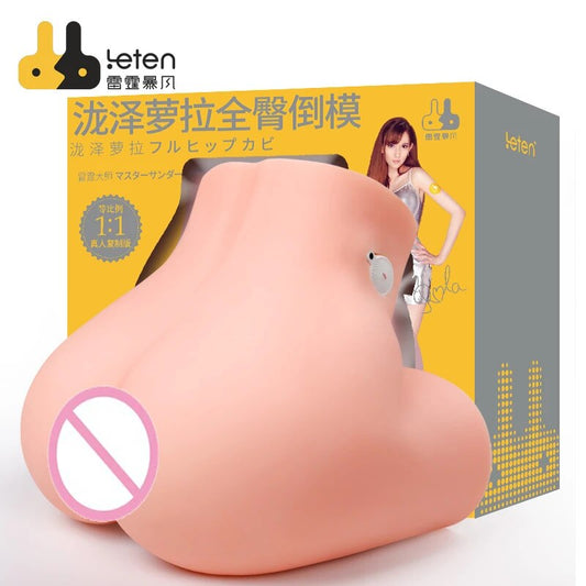 Leten 10.5 กก. ทั้งสะโพก แม่พิมพ์สำเร็จรูป ช่องคลอดและทวารเทียมสำหรับผู้ชาย ของเล่นเพศ จาก AV Star ทาคิซาวะ โรล่า สำหรับผู้ชายที่ต้องการความเร้าอารมณ์ทางเพศ