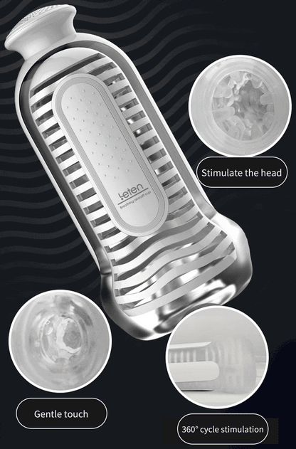 Leten Anal Male Masturbator Cup 3 Levels SPA Massage Suction with Female Sex Moaning Virtual Hip Sex for Men Masturbation Cup