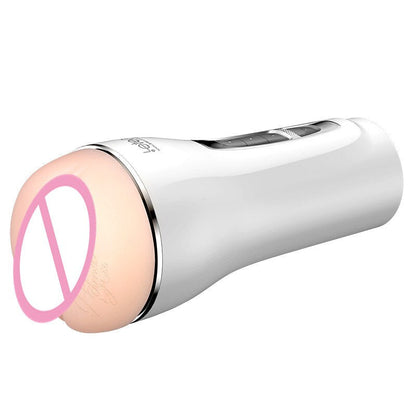 Leten Clamp Sucking Vibrating Male Masturbator Cup ช่องคลอดเสมือนจริงสำหรับผู้ชาย เครื่องช่วยสำเร็จความใคร่ชาย ร้านค้าเซ็กส์ทอยสำหรับผู้ชาย