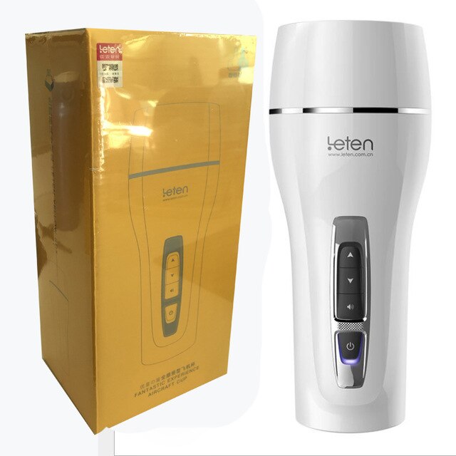 Leten Clamp Sucking Vibrating Male Masturbator Cup ช่องคลอดเสมือนจริงสำหรับผู้ชาย เครื่องช่วยสำเร็จความใคร่ชาย ร้านค้าเซ็กส์ทอยสำหรับผู้ชาย
