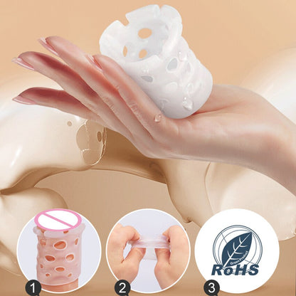 Leten Foreskin Resistance Complex Ring อุปกรณ์เสริมทางเพศสำหรับผู้ชาย, ห่วงรัดองคชาต อุปกรณ์แก้ไขหนังหุ้มปลาย ชุดกลางวันกลางคืน ผลิตภัณฑ์สำหรับผู้ใหญ่
