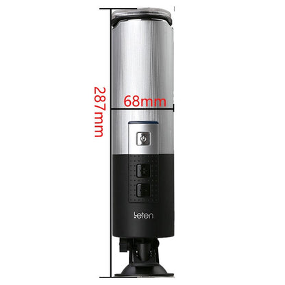 Leten HandsFree Aircraft Cup Piston อุปกรณ์ช่วยสำเร็จความใคร่ชายแบบอัตโนมัติเต็มรูปแบบ 10 โหมดการสั่น ถอดเข้าออกได้ ชาร์จ USB ได้ ของเล่นผู้ชาย