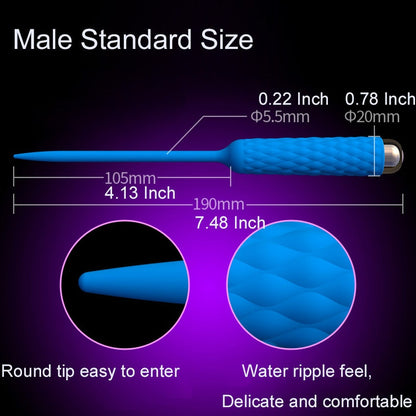 Leten Male Catheter Urethral Sound เครื่องนวดกระตุ้นไฟฟ้าอวัยวะเพศชายแบบสั่น ปลั๊กขยายท่อปัสสาวะ ซิลิโคนขยายช่องคลอด ของเล่นทางเพศสำหรับยืดอวัยวะเพศ ช่วยสำเร็จความใคร่ด้วยตัวเอง