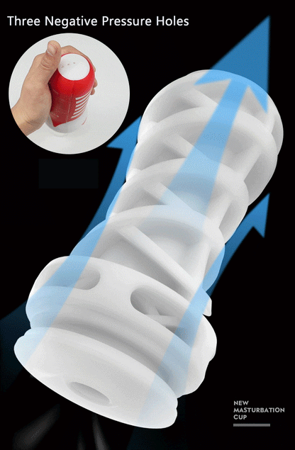 Leten Masturbator สำหรับผู้ชาย ของเล่นสำหรับผู้ชาย ผลิตภัณฑ์ดูดอากาศสามช่องทาง อัตโนมัติเต็มรูปแบบ เสียงครางของผู้หญิง ผิวเสมือนจริงสำหรับผู้ชาย