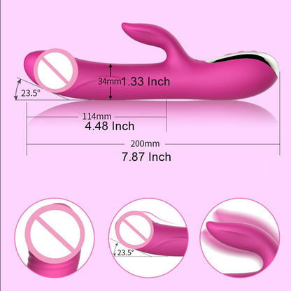 ไวเบรเตอร์สอดใส่จู๋ Dildo Leten Prostate ทำความร้อนได้ กันน้ำได้ แบบสั่นเป็นจังหวะรูปทรงแท่งนวดอวัยวะเพศชาย ทำจากซิลิโคน