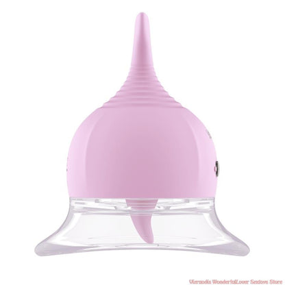 Leten Sucking Vibrator Female Tongue Lick Nipple Clit Pussy Oral Blowjob Clitoris Stimulator Sucker Vibrating Sex Toy for Couple