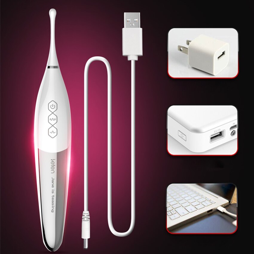 เครื่องนวดกระตุ้นปุ่มกระสัน USB Leten เครื่องสั่นความถี่สูง ออแกซึมเร็ว เครื่องช่วยตัวเองสำหรับผู้หญิง เครื่องสั่นสำหรับปุ่มกระสัน