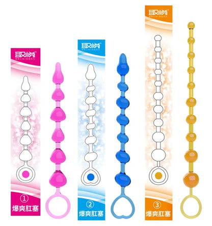 เม็ดซิลิโคนเหลวขยายทวารหนัก อุปกรณ์สเปกูลัมดึงก้นนวดรูทวาร G-spot ขยายความใคร่ของเล่นฝึกซ้อมได้ทั้งชายและหญิง