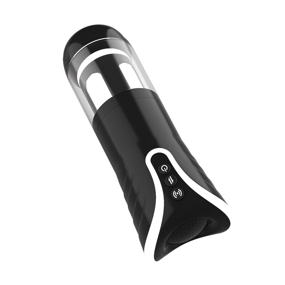 Male Masturbation Retractable Aircraft Cup Automatic Intelligent Telescopic Deep Impact Sucking Sex Toys for Men Sex Shop