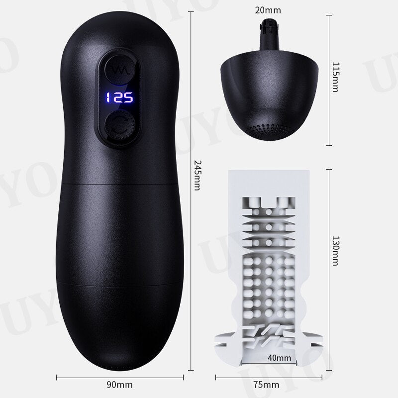 Masturbation สำหรับชาย Automatic Piston Telescopic อัจฉริยะอมควยดูด Mastubator Sex Machine สำหรับชายผู้ใหญ่ของเล่นสำหรับชาย