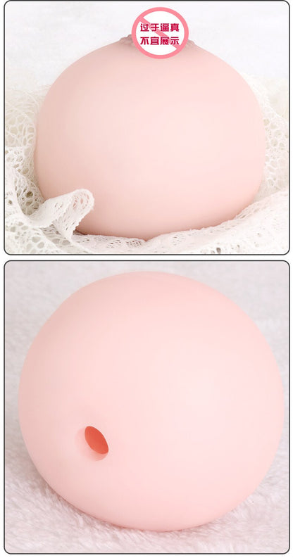 Masturbation ซิลิโคนหน้าอกปลอมชาย มินิหน้าอก ช่องคลอดนวดเครื่องบินถ้วย ของเล่นผู้ใหญ่ Shop Mimi Ball