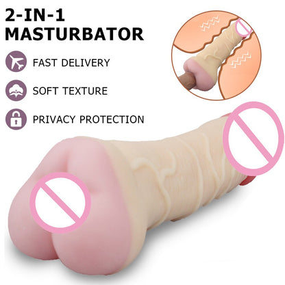 Realistic Silicone Male Masturbator Sex Toy Pocket Pussy Real Vagina Anal Massager Couple Unisex Sex Shop For 18 Adult Tool