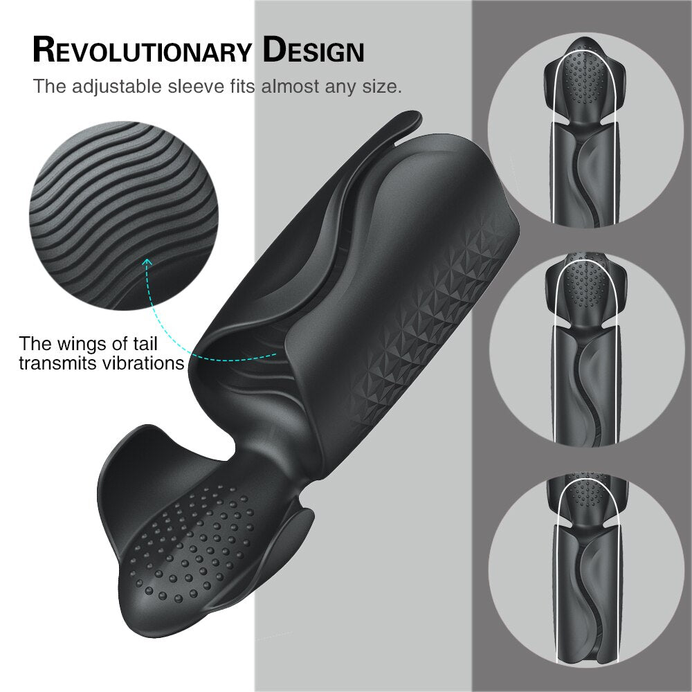 Male Cocksucking Masturbator for Men Penis Delay Trainer Electric Pulse Vibrator Automatic Oral Climax Glans Massage Pussy Toy