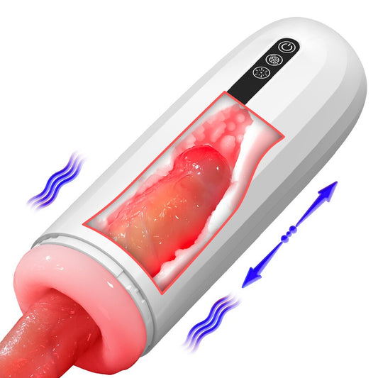 Automatic Male Masturbator Cup Suction Realistic Silicone Vagina Men's Glans Masturbating Men's Adult Sex Toy