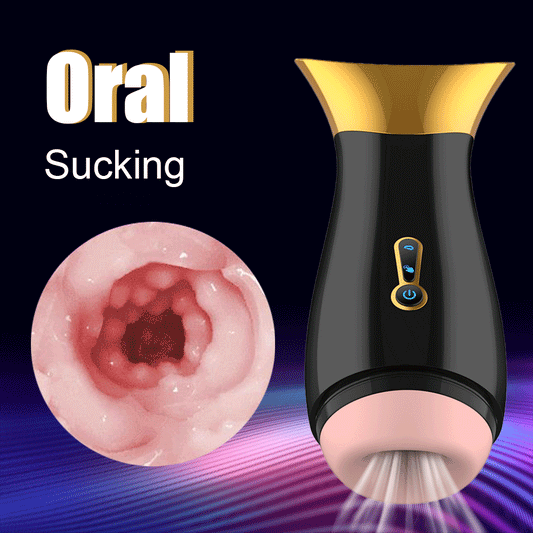 Automatic Suction Male Masturbator One-Click Orgasm Suction 7-Mode Vibration 3D Realistic Vagina Pussy Oral Sex Toy for Men