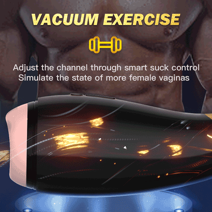 Automatic Suction Male Masturbator One-Click Orgasm Suction 7-Mode Vibration 3D Realistic Vagina Pussy Oral Sex Toy for Men