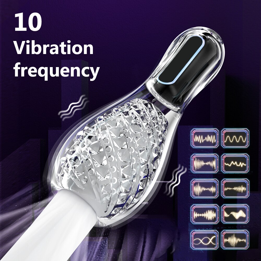 Automatic Sucking Masturbator Real Oral Sex Glans Trainer Penis Massager Cock Enlargement Glans Vibrator Sex Toys For Men