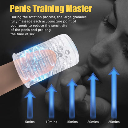 Automatic Male Masturbator Thrusting Telescopic Cup for Male Penis Training Stimulating Texture Soft Vagina Sex Toys for Adults