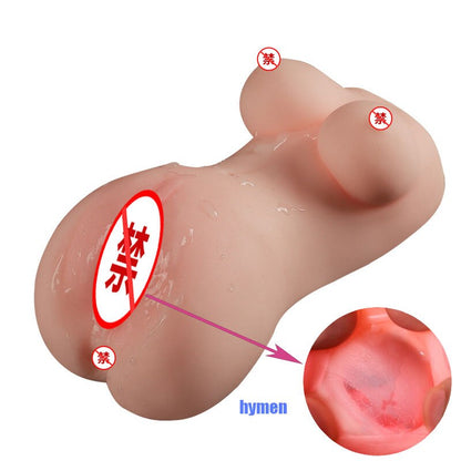 ชาย Masturbator คู่ทางเดินช่องคลอดสมจริง ช่องคลอดถ้วยเครื่องบินเครื่องมือสำหรับผู้ใหญ่ แม่พิมพ์ของเล่นสำหรับผู้ชายญี่ปุ่น18
