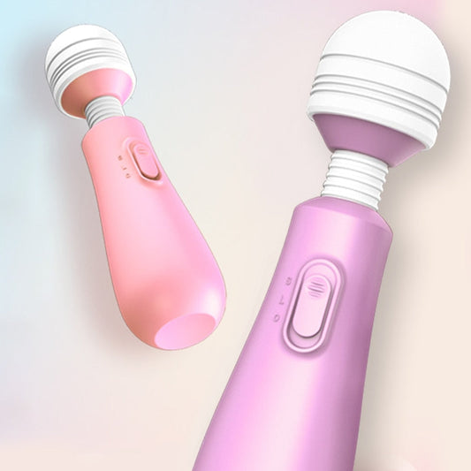 Mini AV Wand Tumbler Vibrator สำหรับหญิง อุปกรณ์ช่วยกระตุ้นอารมณ์ทางเพศหญิงแบบพกพา กระตุ้นหัวนมและคลิตอริส อุปกรณ์ช่วยสำเร็จความใคร่สำหรับผู้ใหญ่