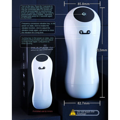 แอประบบทำความร้อนอัตโนมัติอัจฉริยะแบบถ้วยช่วยตัวเองสำหรับผู้ชาย Xiao Bai Suction อุปกรณ์ช่วยตัวเองแบบสั่นสะเทือนอัตโนมัติสำหรับผู้ชาย