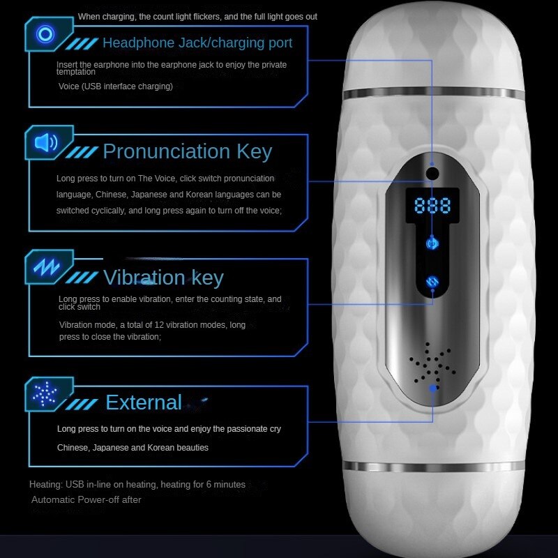 Double-sided penis counter for men, sex toys, adult products, masturbator cups for self-pleasure