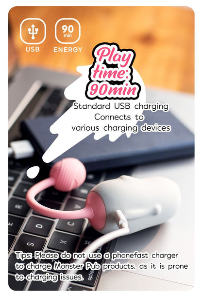 Monster Pub Baby Smart Vibrator APP รีโมทควบคุม MIMI เครื่องกระตุ้นจุด Clitoral G-Spot แบบชาร์จไฟได้ ของเล่นทางเพศสำหรับผู้ใหญ่