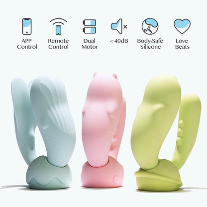 Monster Pub G-Spot Dual Motor Rechargeable Clitoral Vibrator Bluetooth Wireless APP Remote Control Vibrators สำหรับของเล่นทางเพศสำหรับผู้หญิง