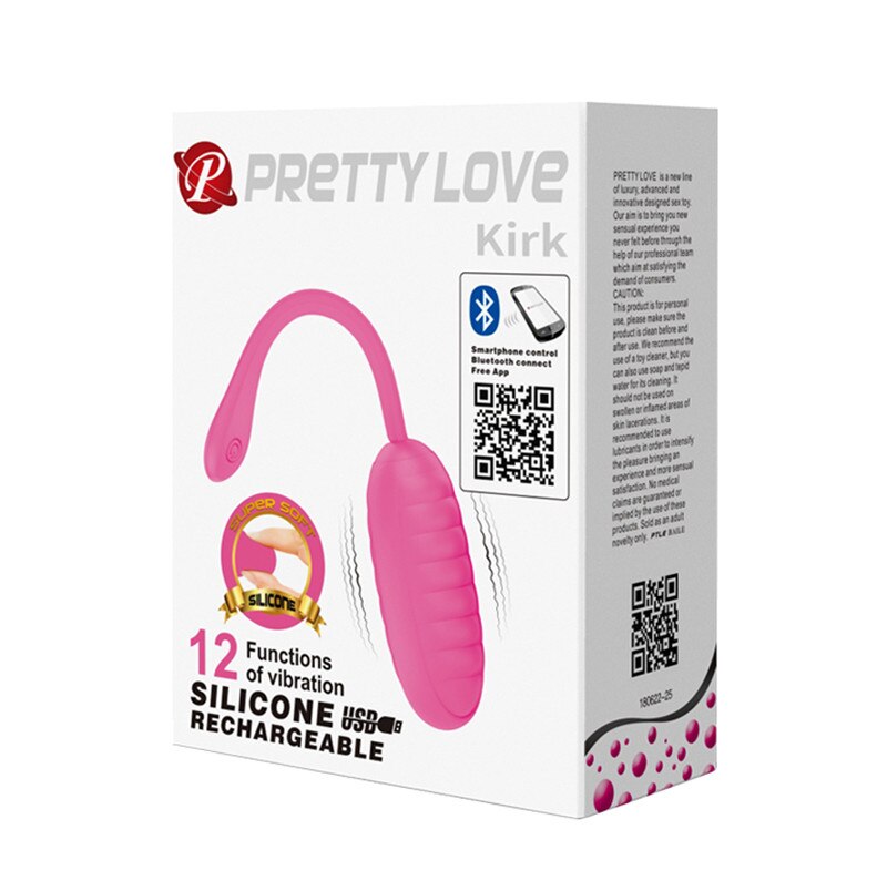 แอปพลิเคชันควบคุมเครื่องสั่นบลูทูธรูปไข่ใหม่ 12 ระดับ Pretty Love Vibrador ของเล่นทางเพศสำหรับผู้หญิง G Spot คลิตอริส นวดกระตุ้นอารมณ์หญิง