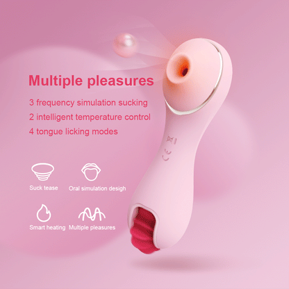 OTOUCH เครื่องดูดสุญญากาศสำหรับหัวนมและคลิตอริสสำหรับผู้หญิง ของเล่นเลียหีแบบทำความร้อนทำจากซิลิโคน G-Spot ตัวกระตุ้นสำเร็จความใคร่