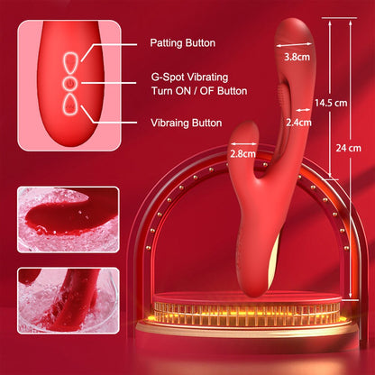เครื่องนวดกระตุ้นคลิตอริส กระต่ายแบบสั่น G-spot สำหรับผู้หญิง ของเล่นทางเพศสำหรับผู้หญิง เครื่องช่วยสำเร็จความใคร่ สินค้าสำหรับผู้ใหญ่
