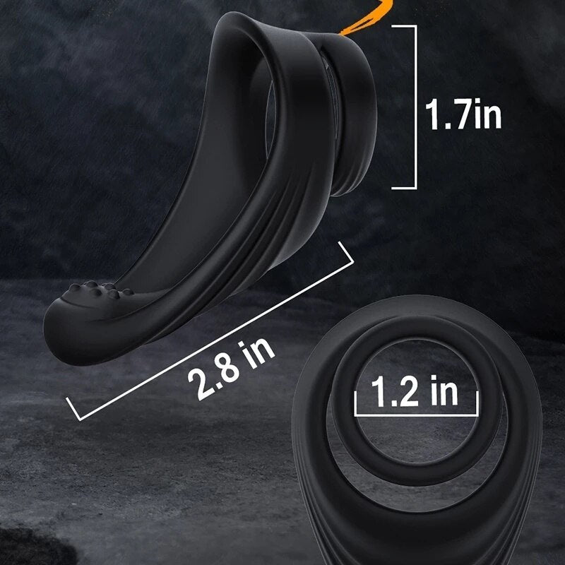 Penis ring, couple ring, delay ejaculation scrotum tie ring, sex toy for men, erection, prostate massage