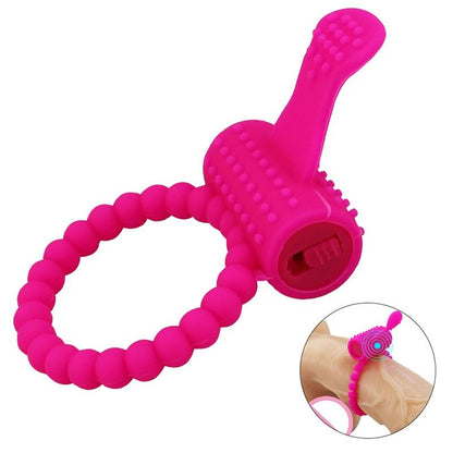 ห่วงรัดอวัยวะเพศชายสำหรับกระตุ้นคลิตอริสอย่างเข้มข้นด้วยลิ้นซิลิโคนแบบสั่น ของเล่นทางเพศสำหรับคู่รักและผู้ใหญ่ ช่วยชะลอการหลั่ง