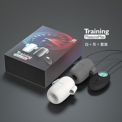 Japanese Penis Trainer Vibrator ของเล่นทางเพศซิลิโคนเครื่องฝึกอวัยวะเพศ ชะลอการหลั่ง ชาย Masturbator อวัยวะเพศชาย Vibrator