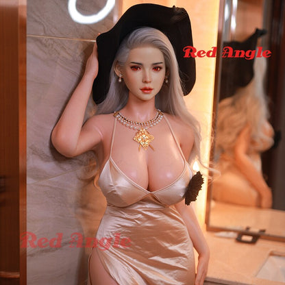 Red Corner Silicone Doll Full Hair Implant Platinum Silicone Big Breast Love Doll Vagina Anal Toys Anime Male