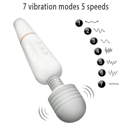 เครื่องนวดตัวไม้กายสิทธิ์ AV อันทรงพลัง ชาร์จ USB เครื่องสั่น G-Spot สำหรับผู้หญิง ของเล่นทางเพศสำหรับผู้หญิง ผลิตภัณฑ์ทางเพศสำหรับผู้หญิง