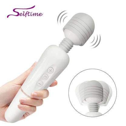 เครื่องนวดตัวไม้กายสิทธิ์ AV อันทรงพลัง ชาร์จ USB เครื่องสั่น G-Spot สำหรับผู้หญิง ของเล่นทางเพศสำหรับผู้หญิง ผลิตภัณฑ์ทางเพศสำหรับผู้หญิง
