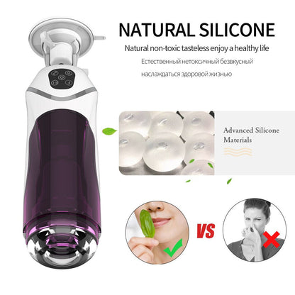 ของเล่นทางเพศสำหรับผู้ชาย เครื่องช่วยสำเร็จความใคร่ชายแบบยืดหดได้อัตโนมัติ ทรงพลัง หมุนได้ มีระบบโต้ตอบด้วยเสียง ถ้วยสำเร็จความใคร่ ช่องคลอด ร้านค้าเซ็กส์สำหรับผู้ใหญ่