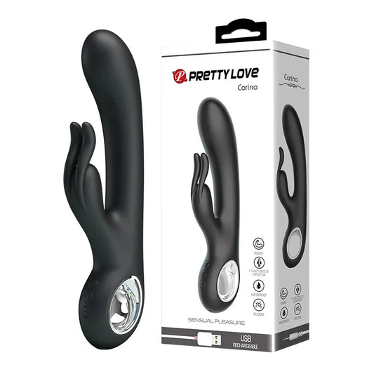 Pretty Love USB Rechargeable 7 โหมด เครื่องสั่นกระต่าย กระตุ้นคลิทอริส ของเล่นผู้ใหญ่สำหรับผู้หญิง เครื่องช่วยสำเร็จความใคร่สำหรับสตรี ของเล่นเกย์
