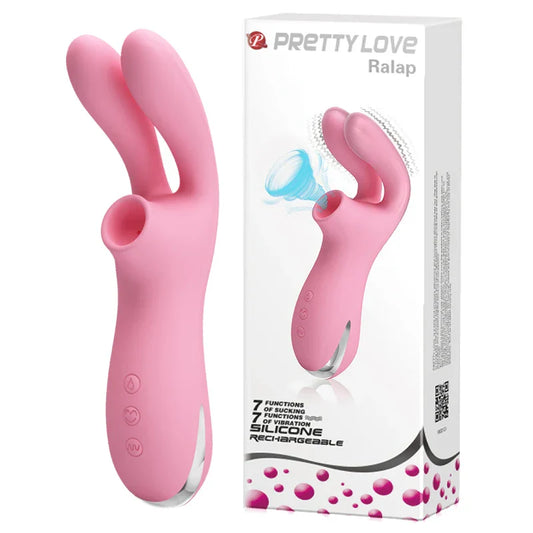 เครื่องดูดสั่น Pretty love จุกนมดูดกระตุ้นปุ่มกระสัน G-Spot 7 สปีด สำหรับผู้หญิง อุปกรณ์ทางเพศสำหรับผู้ใหญ่