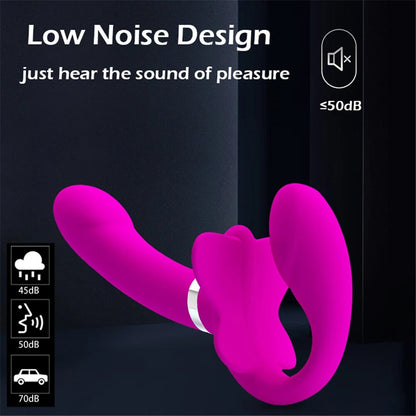 Wireless Vibrator for Women, 12-Level Vibrating Wireless Vibrator for Lesbian Sex Toys