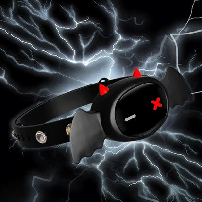 ปลอกคอไฟฟ้า QIUI Little Devil ควบคุมผ่านแอป ปลอกคอ BDSM สำหรับผู้ใหญ่ เกมเพศของเล่นสำหรับคู่รัก เกย์ 18+